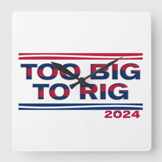 TE GROOT OM 2024 OP TE STELLEN VIERKANTE KLOK (Voorkant)