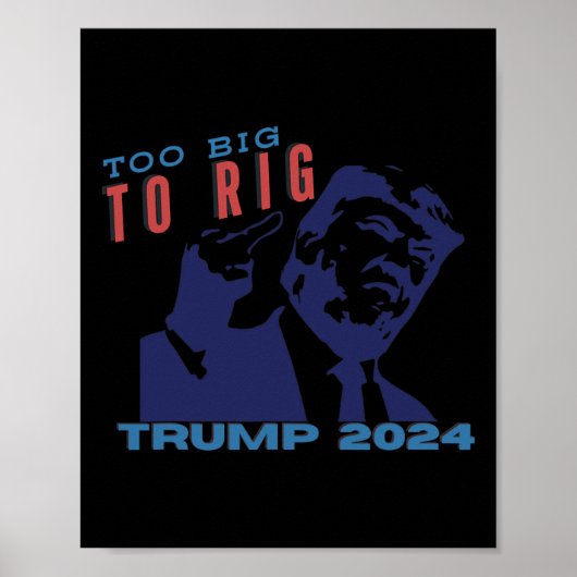 Te groot om patriottische stand te manipuleren met poster (Voorkant)