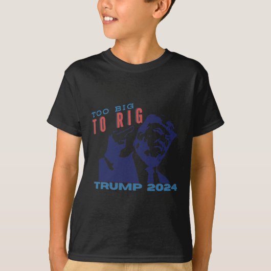 Te groot om patriottische stand te manipuleren met t-shirt (Voorkant)