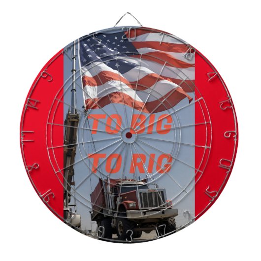 TE GROOT OM TE KAPEN DARTBORD (Voorkant)