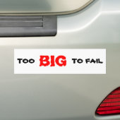 TE GROOT OM TE KINDEREN BUMPERSTICKER (Op auto)