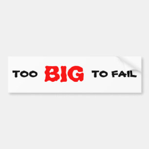 TE GROOT OM TE KINDEREN BUMPERSTICKER
