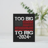 Te groot om te manipuleren 2024 verkiezingen kaart (Staand voorkant)