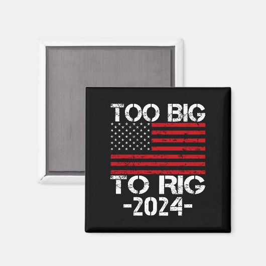 Te groot om te manipuleren 2024 verkiezingen magneet (Voorkant / Achterkant)