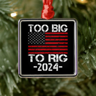 Te groot om te manipuleren 2024 verkiezingen metalen ornament