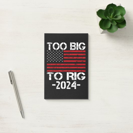 Te groot om te manipuleren 2024 verkiezingen post-it® notes (Kantoor)