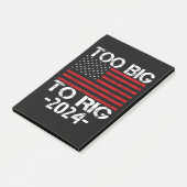 Te groot om te manipuleren 2024 verkiezingen post-it® notes (Schuin)