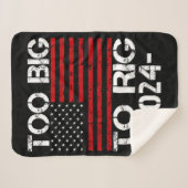 Te groot om te manipuleren 2024 verkiezingen sherpa deken (Voorkant (horizontaal))