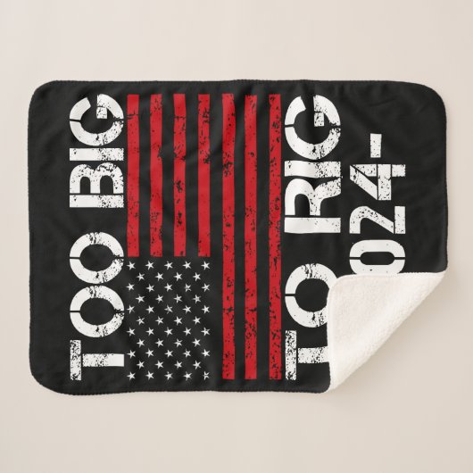 Te groot om te manipuleren 2024 verkiezingen sherpa deken (Voorkant (horizontaal))