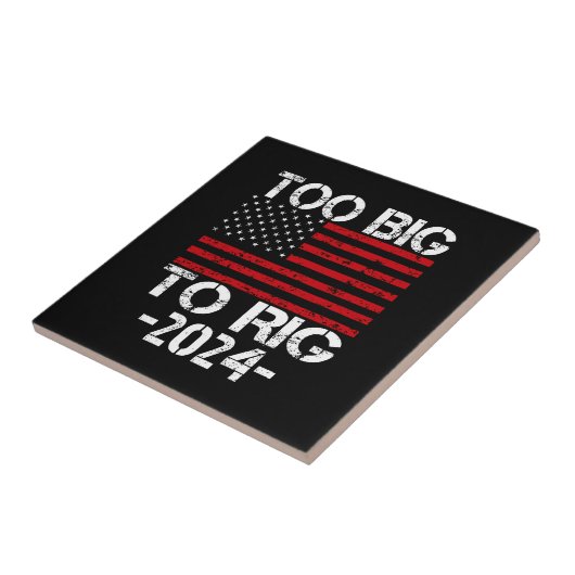 Te groot om te manipuleren 2024 verkiezingen tegeltje (Zijkant)