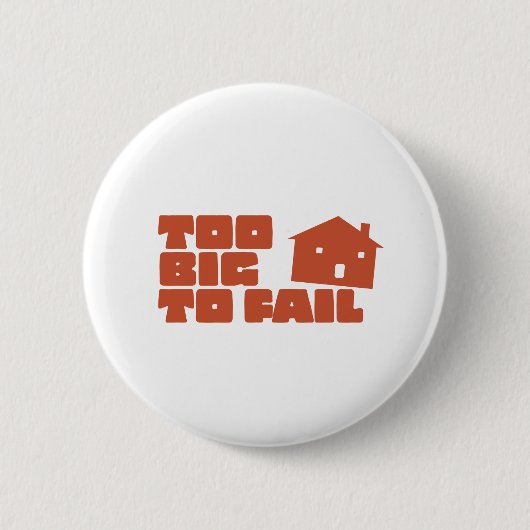 Te groot om te mislukken ronde button 5,7 cm (Voorkant)