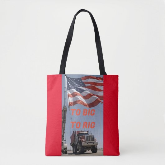 TE GROOT OM TE RIGGEN TOTE BAG (Voorkant)