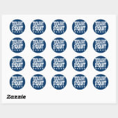 Te groot om te stoppen ronde sticker (Vel)