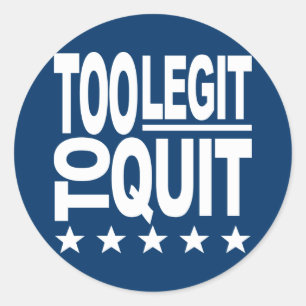 Te groot om te stoppen ronde sticker