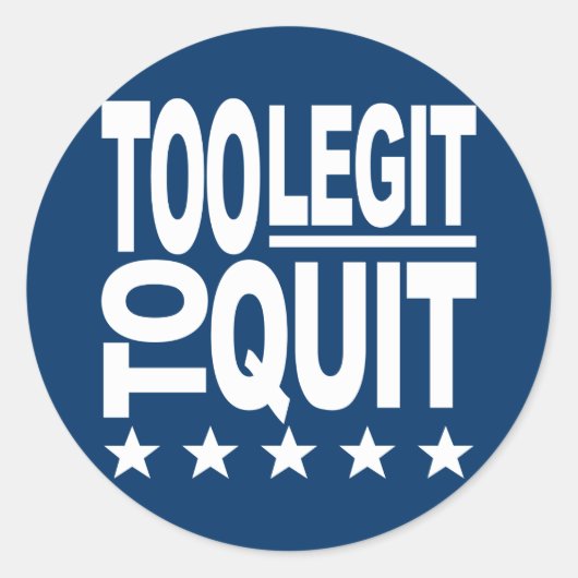 Te groot om te stoppen ronde sticker (Voorkant)