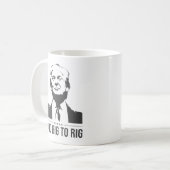 Te groot om Trump 2024-Mok te manipuleren Koffiemok (Voorkant links)