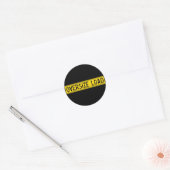 te grote belasting ronde sticker (Envelop)