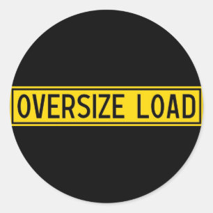 te grote belasting ronde sticker