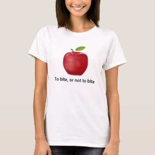Te happen of niet te happen, Apple citaat T-shirt