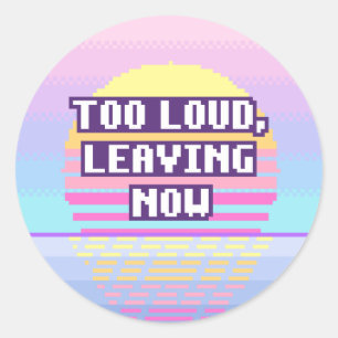Te hard, ga nu weg Neurodivergente Pixel Sticker