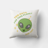 Te hard voor deze planeet speciaal gepersonaliseer kussen (Achterkant)