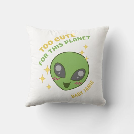 Te hard voor deze planeet speciaal gepersonaliseer kussen (Achterkant)