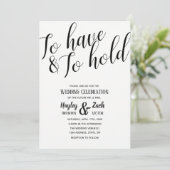 Te hebben en te houden de uitnodiging van het call (Staand voorkant)