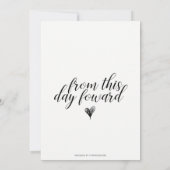 Te hebben en te houden de uitnodiging van het call (Achterkant)