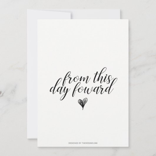 Te hebben en te houden de uitnodiging van het call (Achterkant)