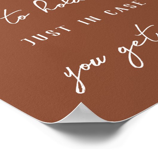 Te hebben en te houden herfst bruiloft dekens teke poster (Hoek)