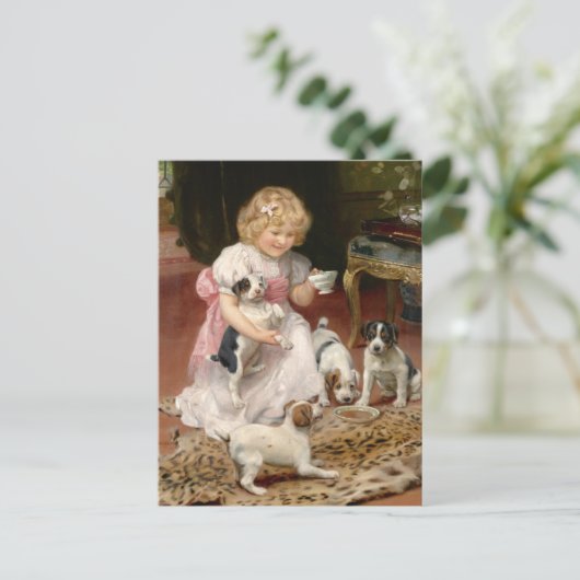 Te heet | Arthur John Elsley Briefkaart (Staand voorkant)