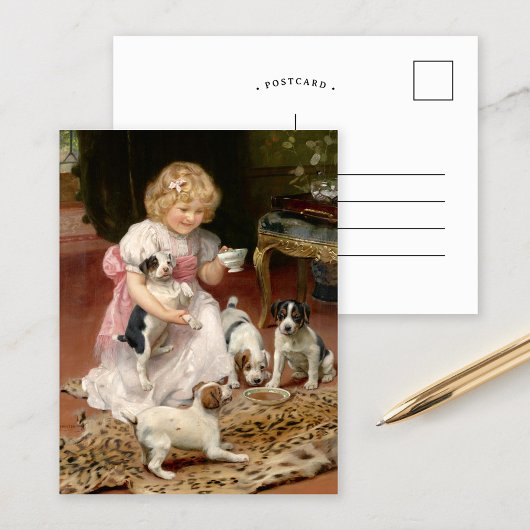 Te heet | Arthur John Elsley Briefkaart