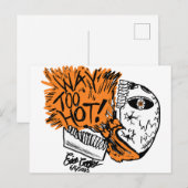 TE HEET! cartoon schedel Briefkaart (Voorkant / Achterkant)
