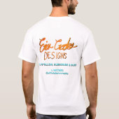 TE HEET! cartoon schedel T-shirt (Achterkant)