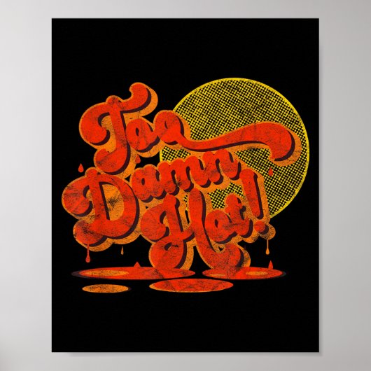 Te heet! _ hittegolf _ klimaatverandering  poster (Voorkant)