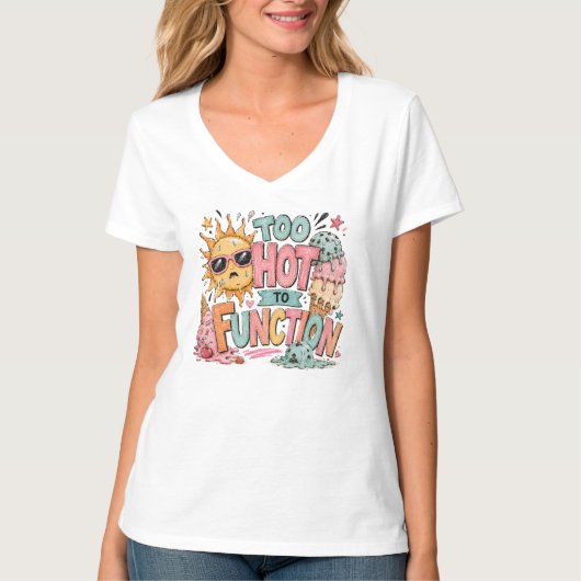 Te heet-Kies je maat T-shirt (Voorkant)