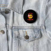 Te heet om grappig te functioneren zomer hittegolf ronde button 5,7 cm (In situ)