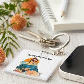 Te heet om lastig gevallen te worden met een leuk  sleutelhanger (Voorkant Rechts)