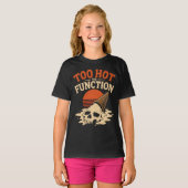 Te Heet om te Functioneren Smeltende Schedel Ijs T-shirt (Voorkant volledig)