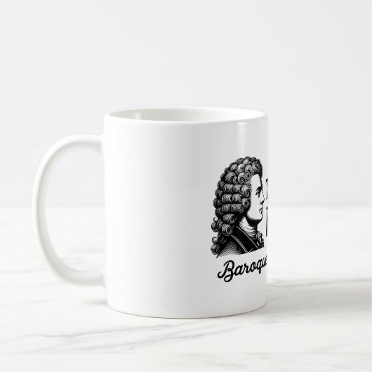 Te heet om te handelen - Barokmuziekliefhebber Koffiemok (Links)