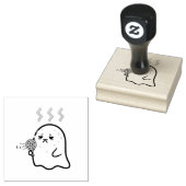 Te heet om te spoken rubberstempel (Gestempeld)