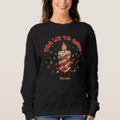 Te heet om te stoppen Grappige Kerst T-shirt (Voorkant)