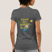 "Te heet om te triëren," Grappige zomernurse donke T-shirt (Achterkant)