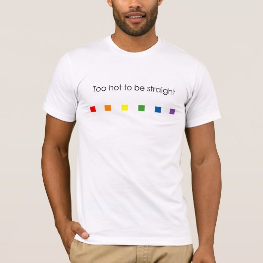 Te heet Regenboog - Licht Kleding T-shirt (Voorkant)