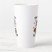 Te heftig om te functioneren latte mok (Voorkant)