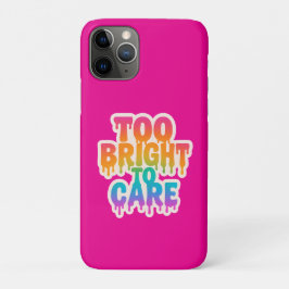 Te helder om te verzorgen – Neon Drip Typografie m Case-Mate iPhone Case