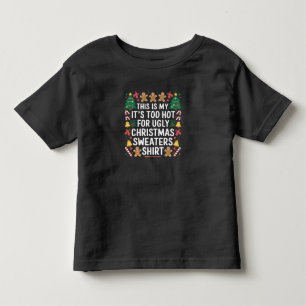 Te hete lelijke kersttrui Familie Kinder Shirts