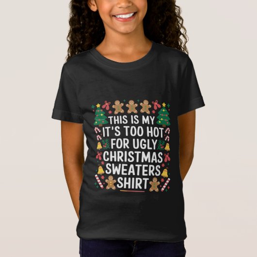 Te hete lelijke kersttruien familie t-shirt (Voorkant)