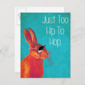 Te hip om blauw te verbergen briefkaart (Voorkant / Achterkant)