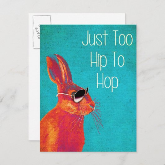 Te hip om blauw te verbergen briefkaart (Voorkant / Achterkant)